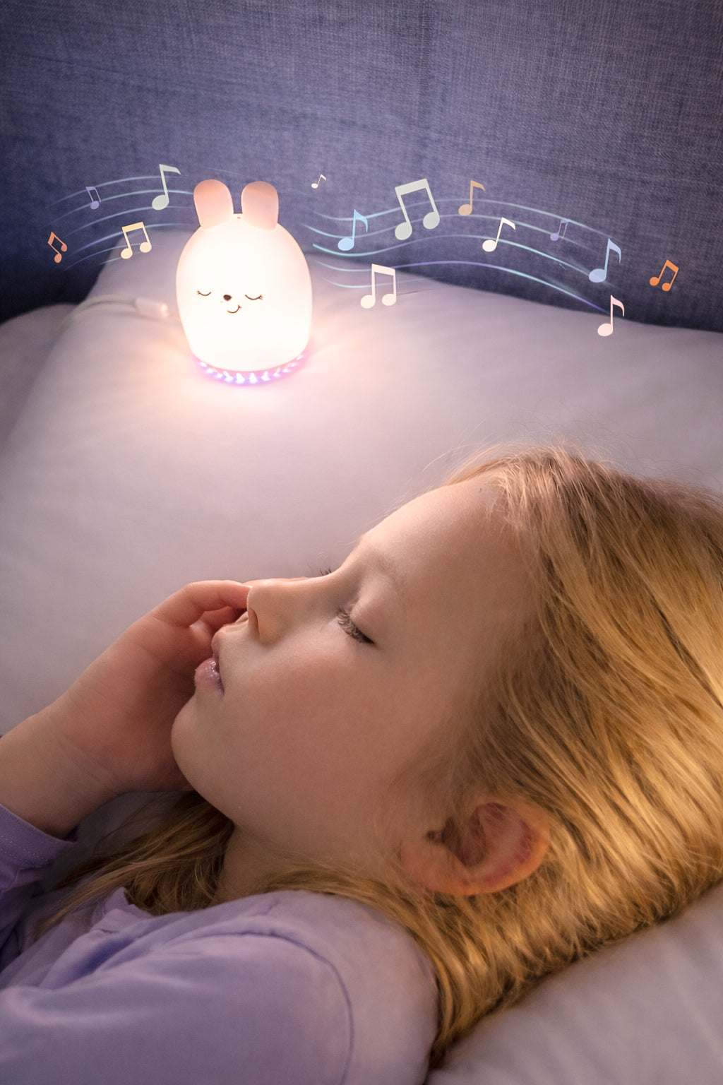 Rejsenatlampe med white noise – tryg søvn på nye steder