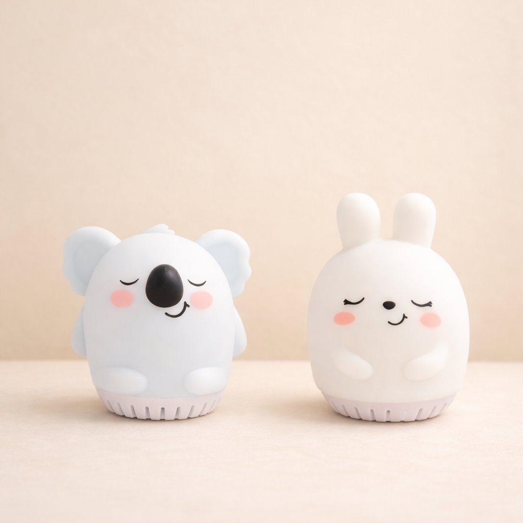 Rejsenatlampe med white noise – tryg søvn på nye steder